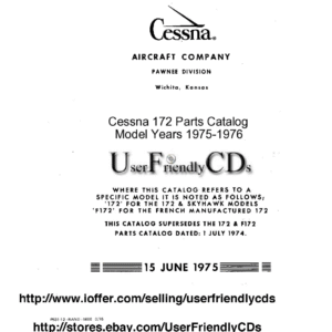 Cessna 172 Parts Catalogo